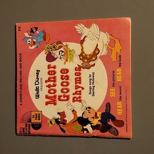 Walt Disney's Mother Goose Record And Read Along Storybook.
